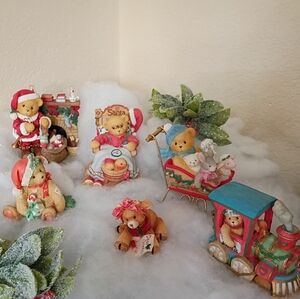 Sale! Till Wed. Only! 6 Christmas Cherished Teddies